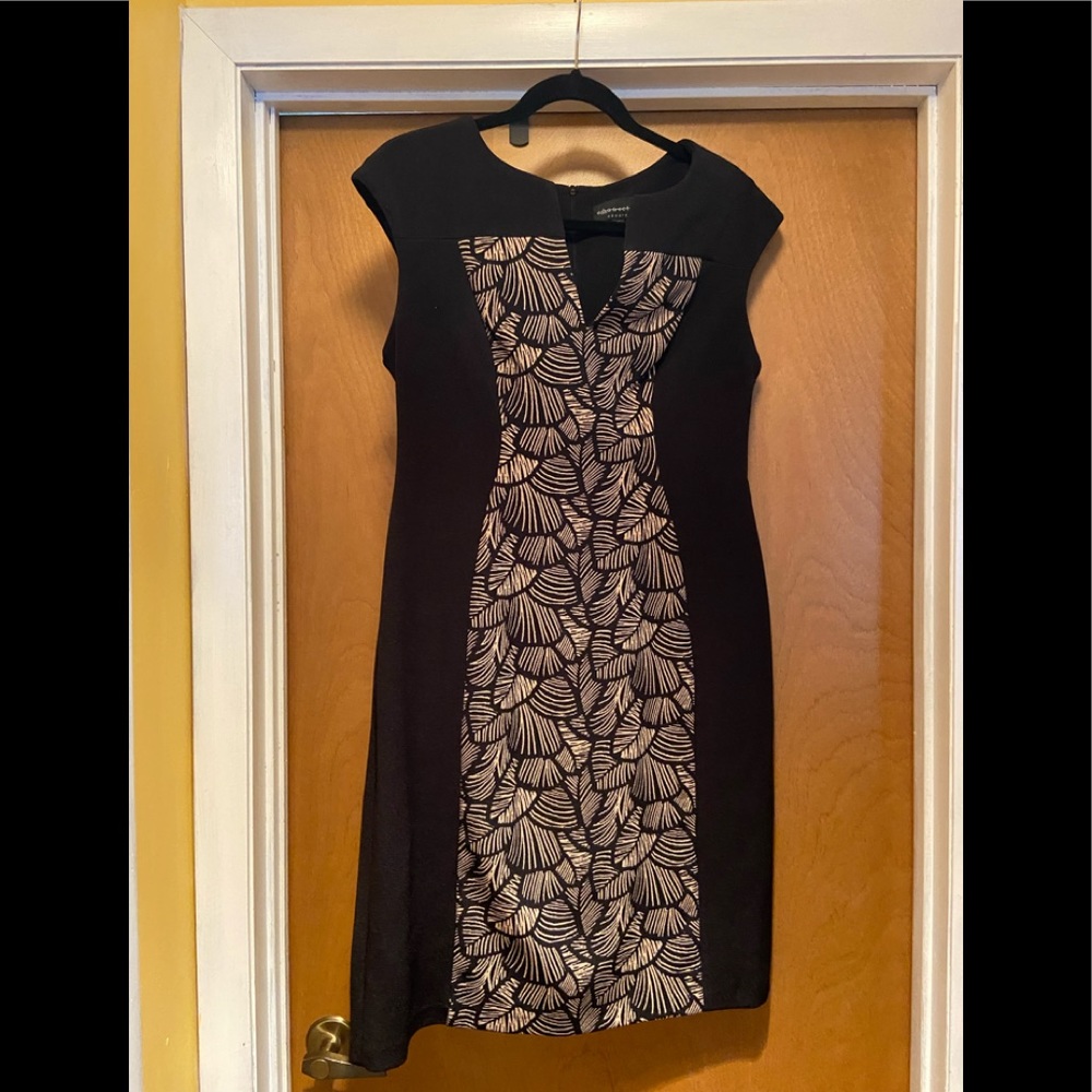 Connected Apparel - Black/Tan Dress - Stretchy!